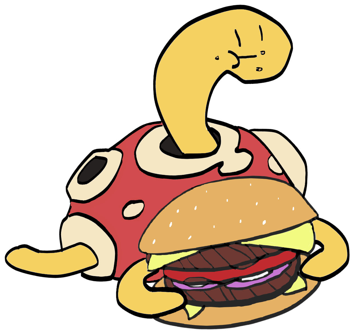 View Samegoogleiqdbsaucenao Shuckle Cheeseburger , - Portable Network Graphics (1300x1300), Png Download