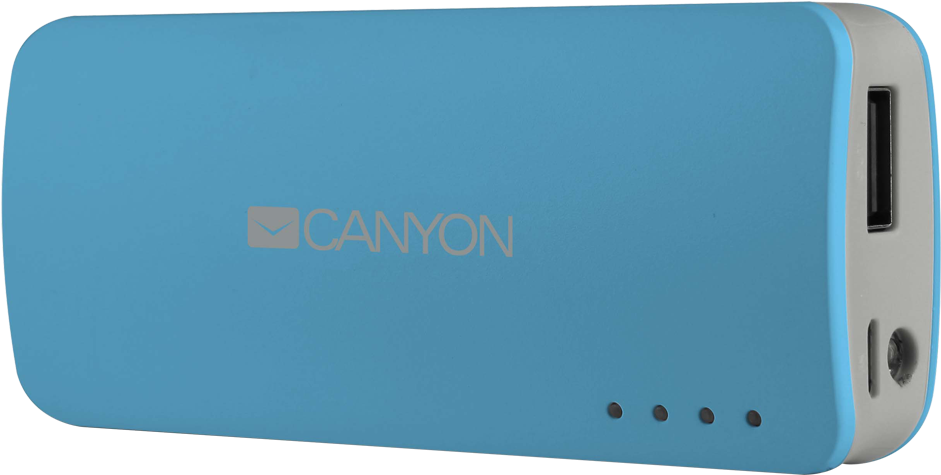 4400mah Power Bank For 1 Device - Ca-cne-cpb44bl Canyon Power Bank With Led (1280x1280), Png Download