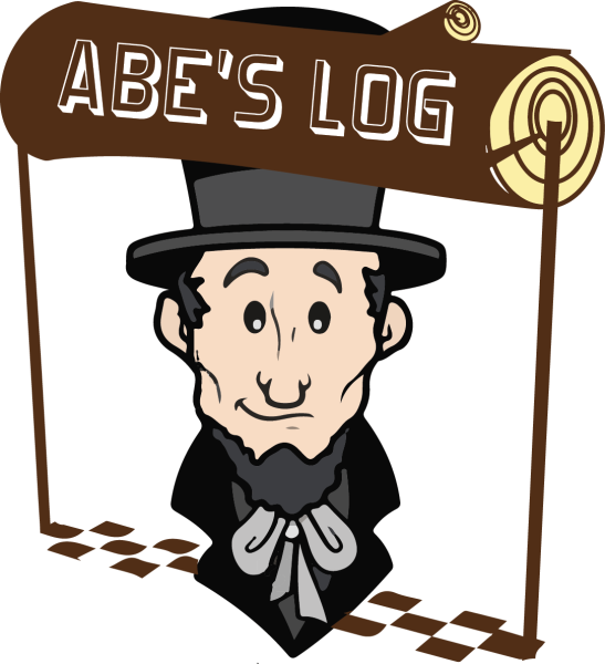 Follow Our Illinois Marathon Blog - Abraham Lincoln Dibujo Animado (547x600), Png Download