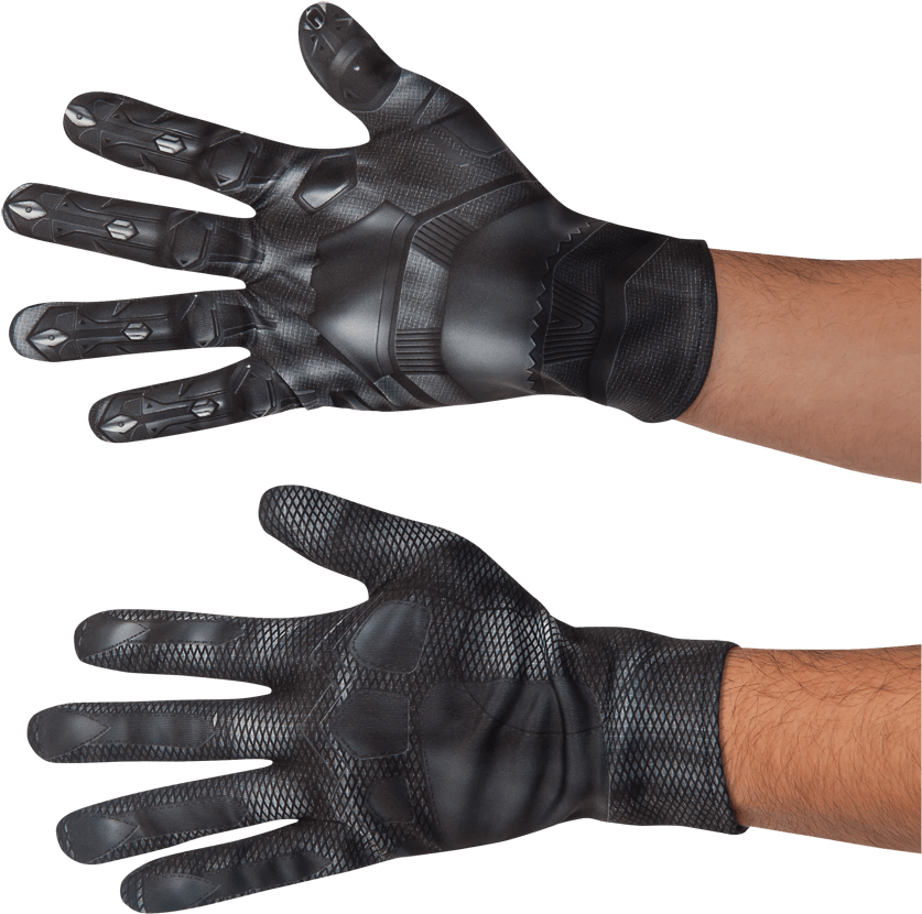 Adult Civil War Black Panther Gloves - Black Panther Gloves (850x850), Png Download