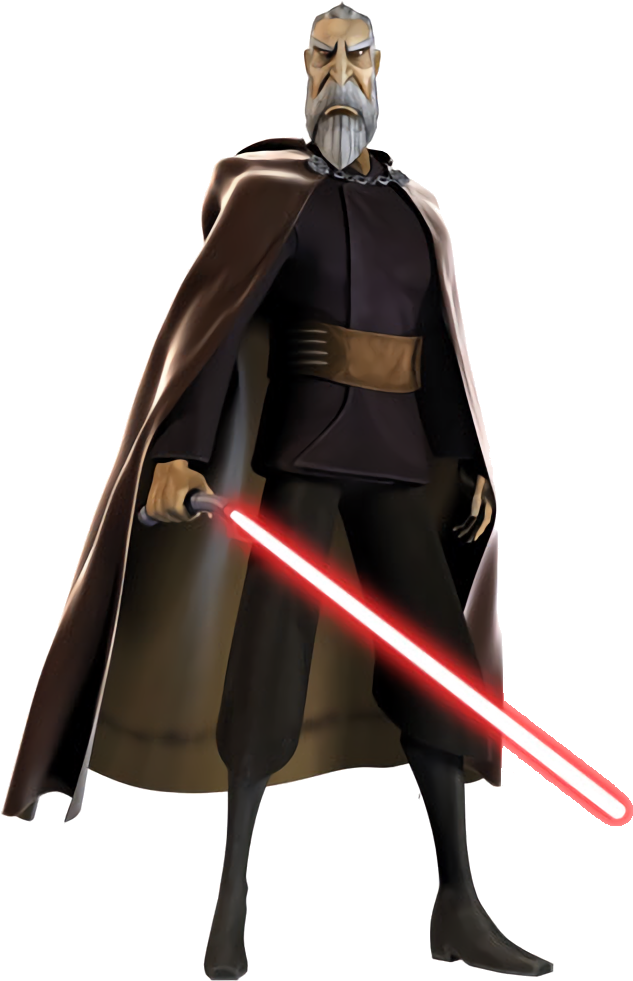 Star Wars - Darth Tyranus Clone Wars (648x1000), Png Download