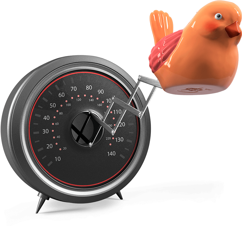 Imagem Ilustrativa De Um Velocímetro Com Cuco - Gauge (981x898), Png Download