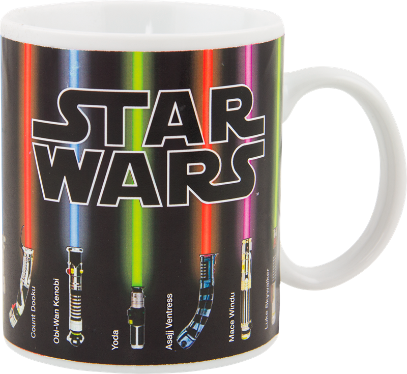 Star Wars Lightsaber Heat Change Mug (800x735), Png Download