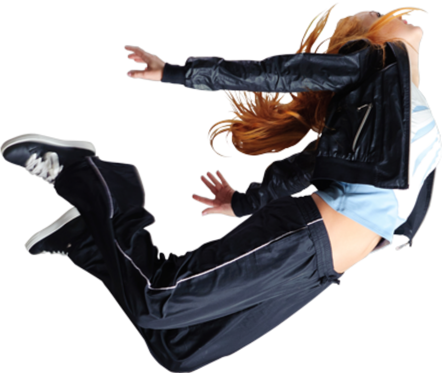 Ftestickers Woman Jump Levitation - Creative Advertising For Tedx (1017x961), Png Download