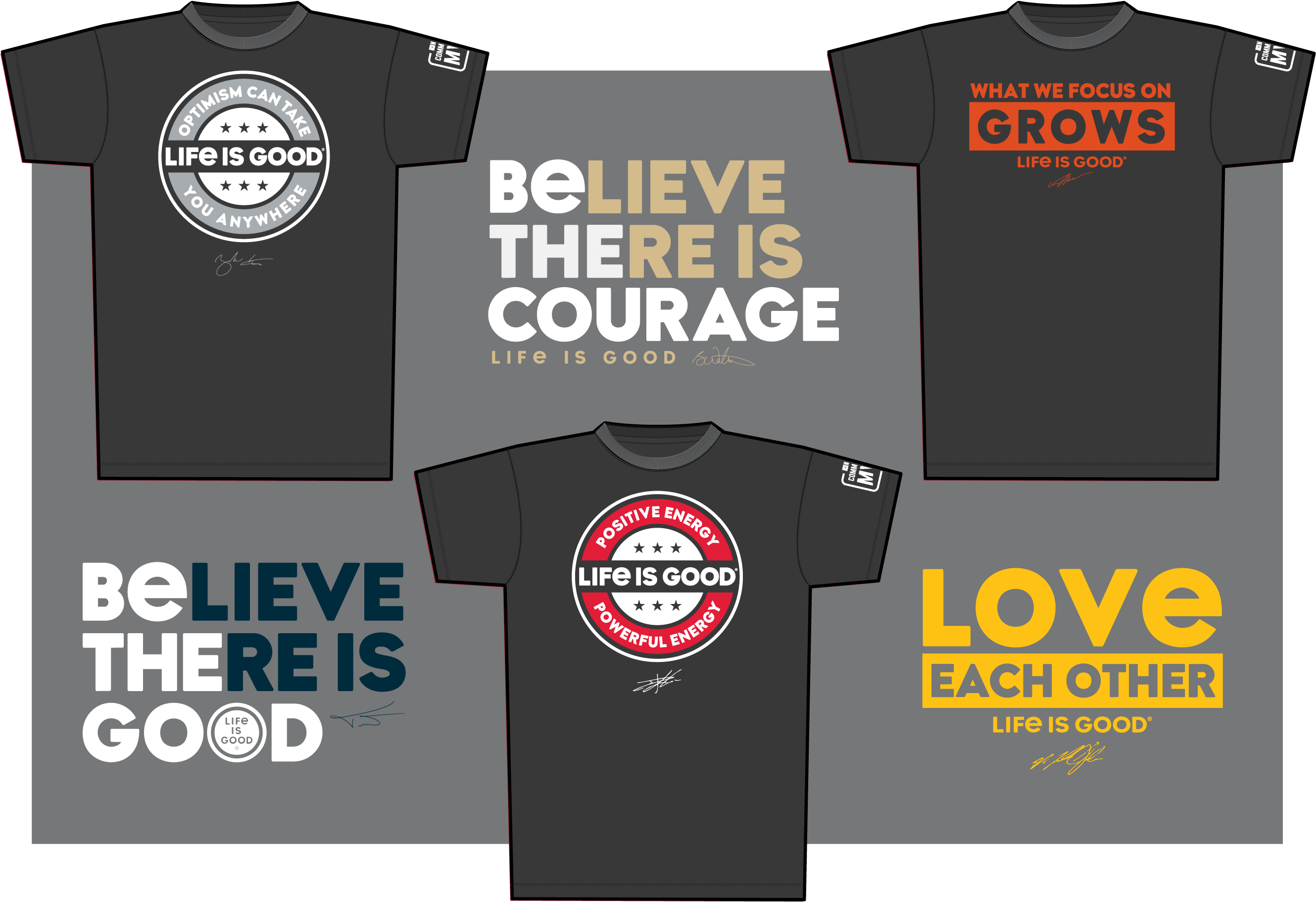 Life Is Good Partners With Nfl Players Association - Active Shirt (2701x1942), Png Download