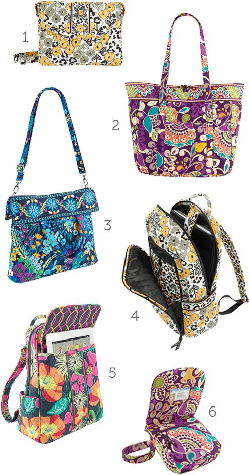 New Products And Colors From @vera Bradley For Spring (520x989), Png Download