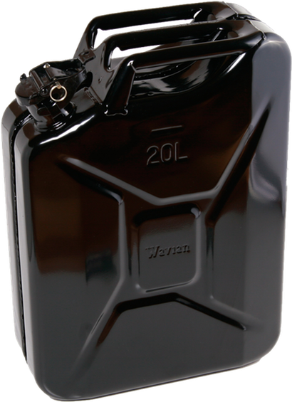 Wavian Jerry Can W/spout & Spout Adapter, Black, (600x600), Png Download