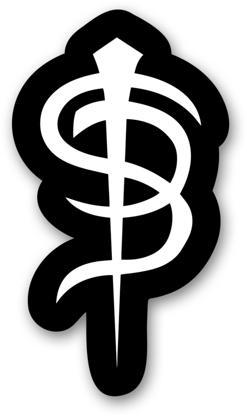 Skinny Puppy "logo" Diecut Sticker - Poster Skinny Puppy Logo (1024x1024), Png Download