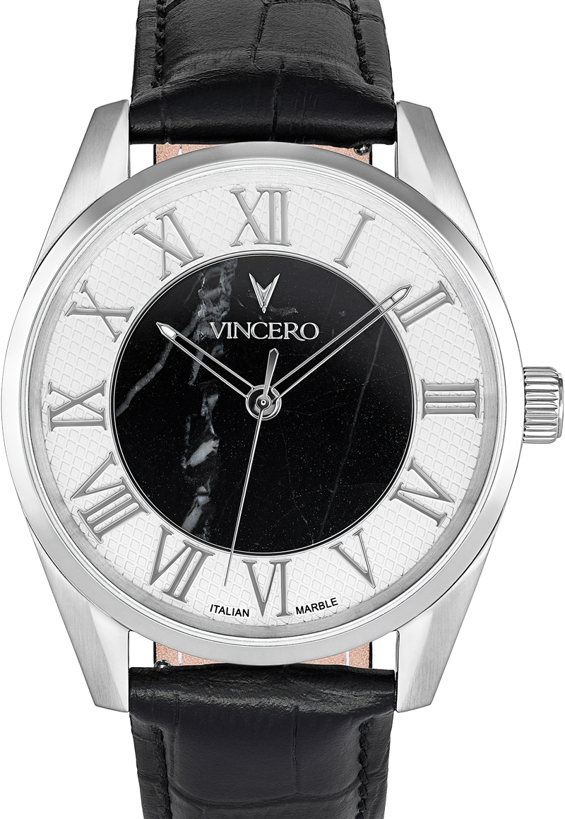 Strap22mm Width - Vincero Silver Nero (800x1159), Png Download