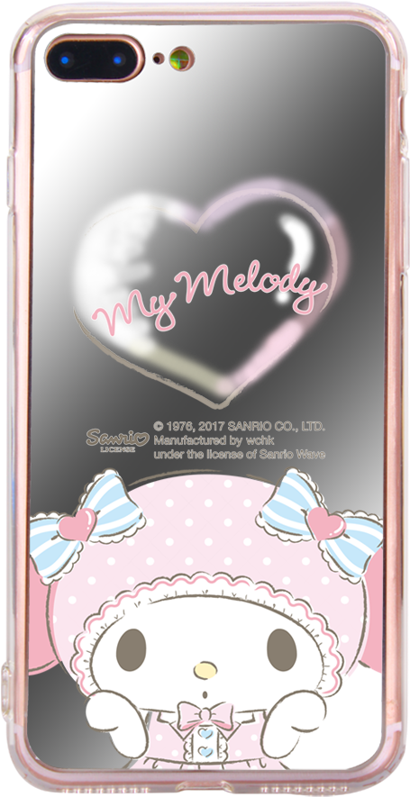 My Melody Mirror Jelly Case - Iphone (1000x1000), Png Download
