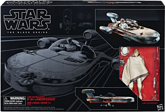 Black Series Luke Skywalker's X-34 Landspeeder - Star Wars Black Series Landspeeder (600x600), Png Download