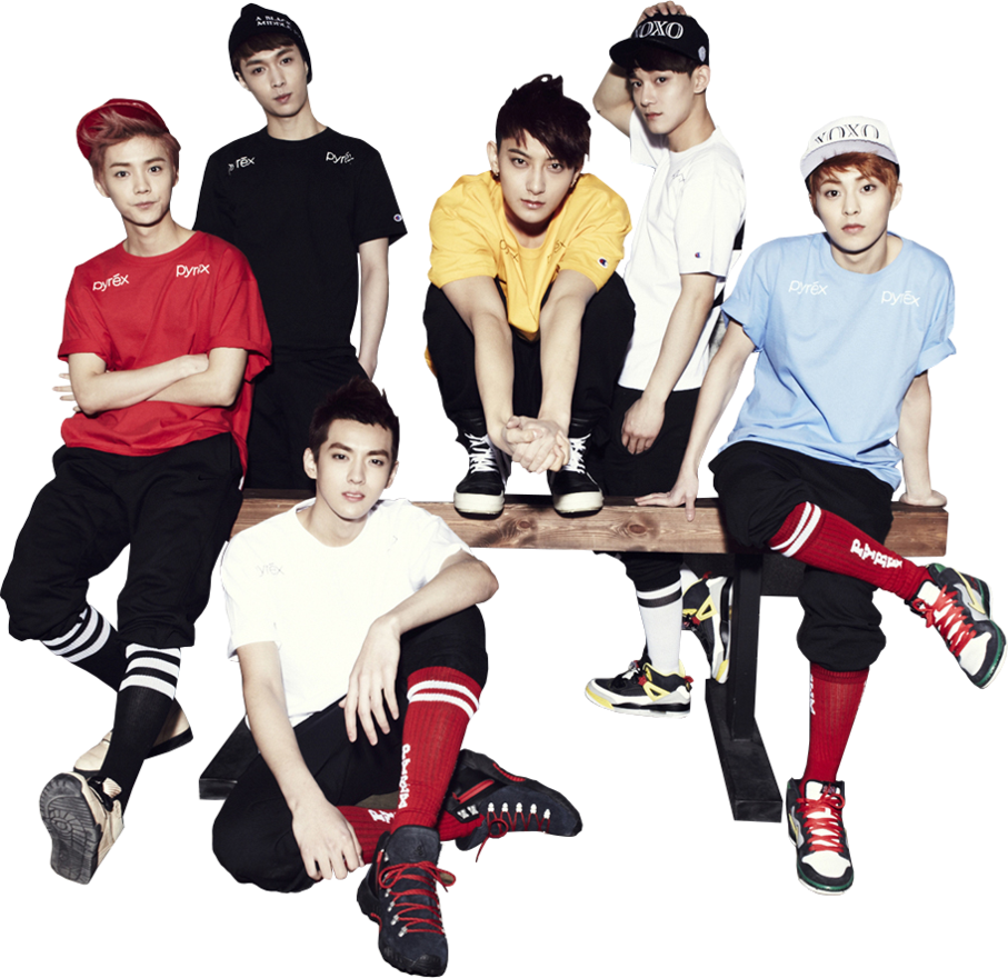 Exo Members - Exo M Png (907x880), Png Download