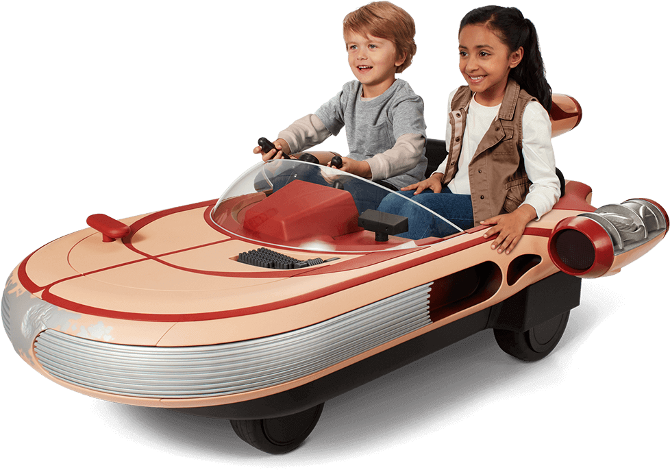 Star Wars Landspeeder Now A Reality For Kids - Luke Skywalker Landspeeder Radio Flyer (1000x695), Png Download