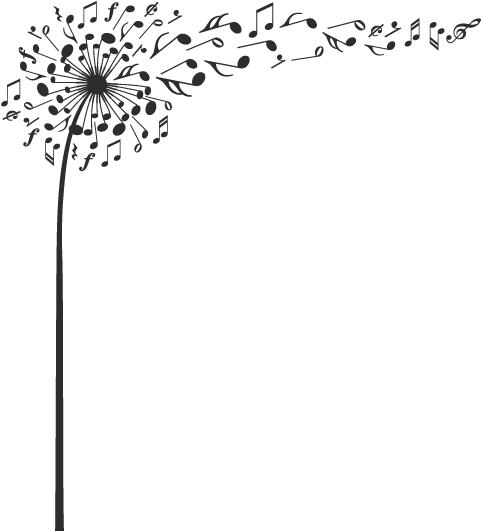 0 Avaliação Do Produto - Music Dandelion (600x600), Png Download
