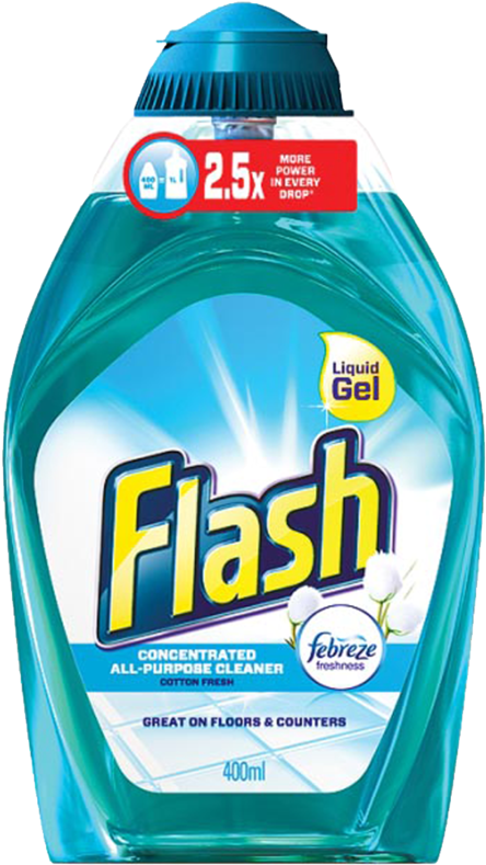 Flash Liquid Gel Cotton Fresh - Flash Lemon (800x800), Png Download