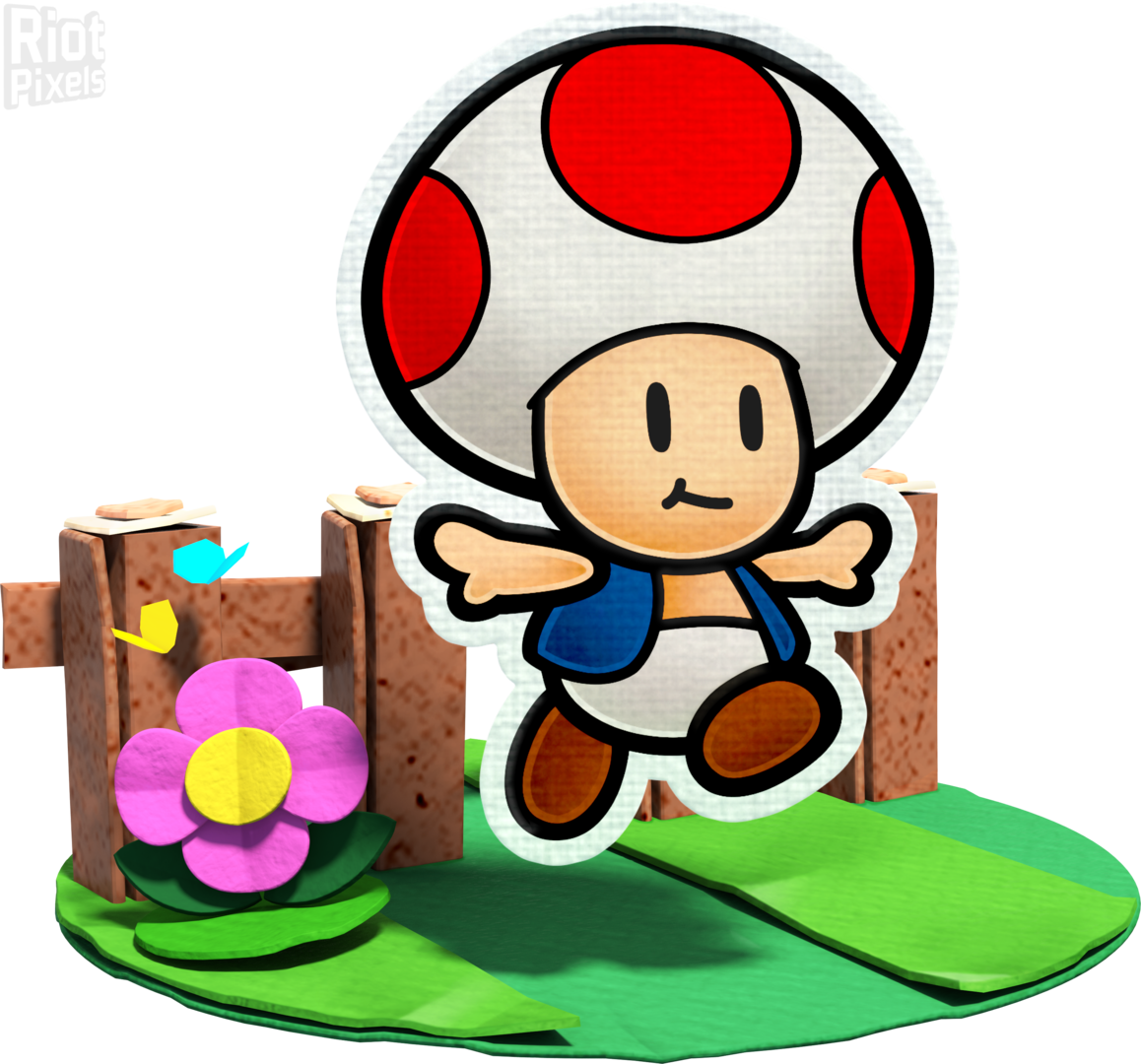 Paper Mario Color Splash Red Rescue Squad (1158x1080), Png Download