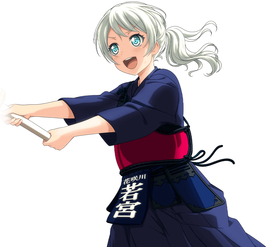 Eve Wakamiya - Pure - Indomitable Swordsman - Card - Bang Dream! (1024x1024), Png Download