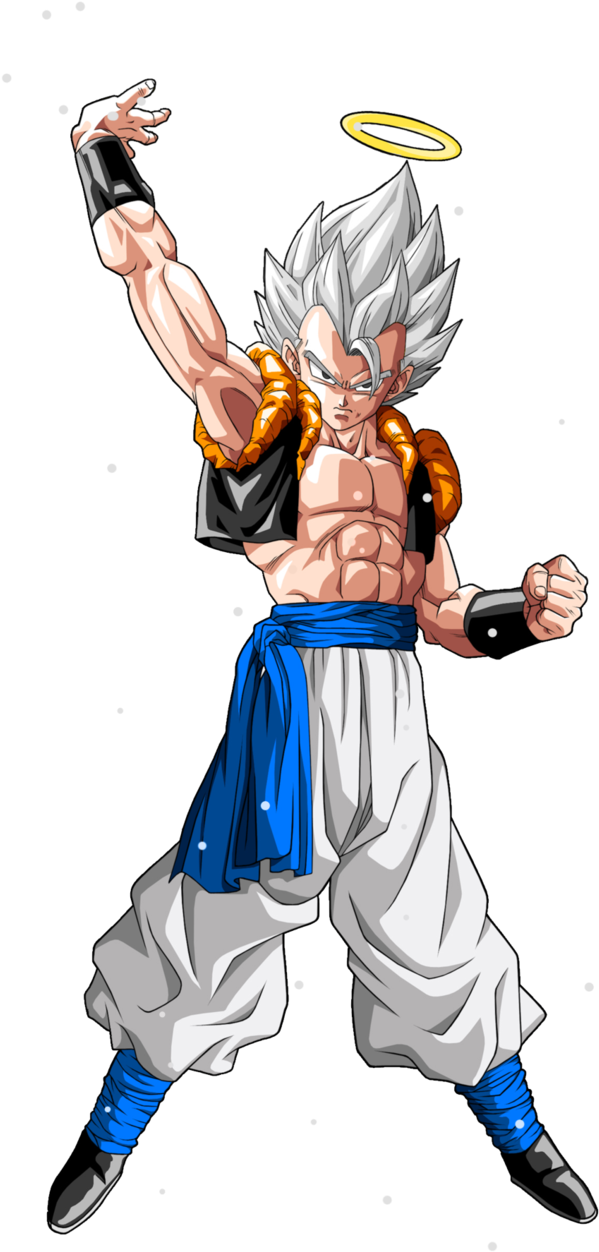 Resultado De Imagen Para Gogeta Ssj White - Gogeta Super Saiyan 1 (635x1259), Png Download