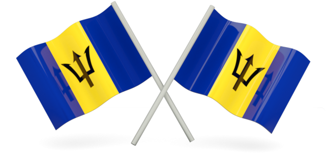 Barbados Flag Png (640x480), Png Download