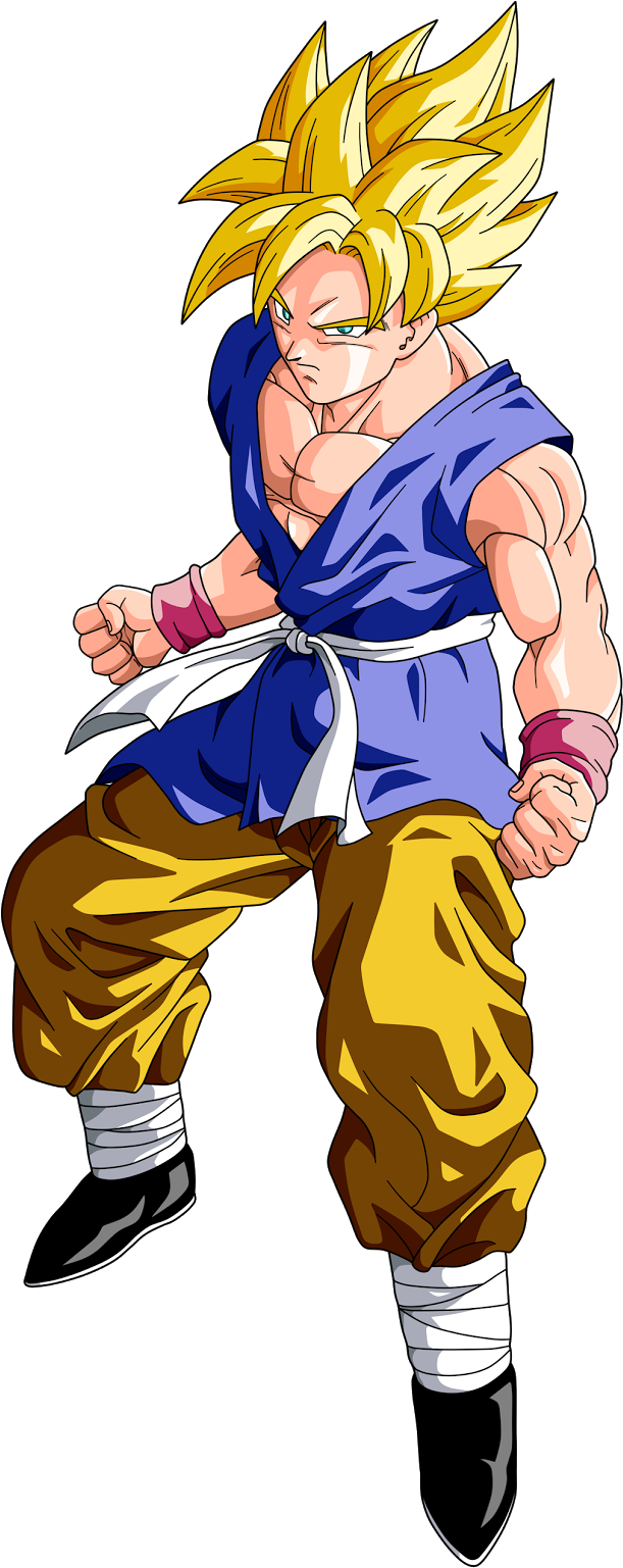 Dragon Ball Gt Goku Grande (718x1600), Png Download
