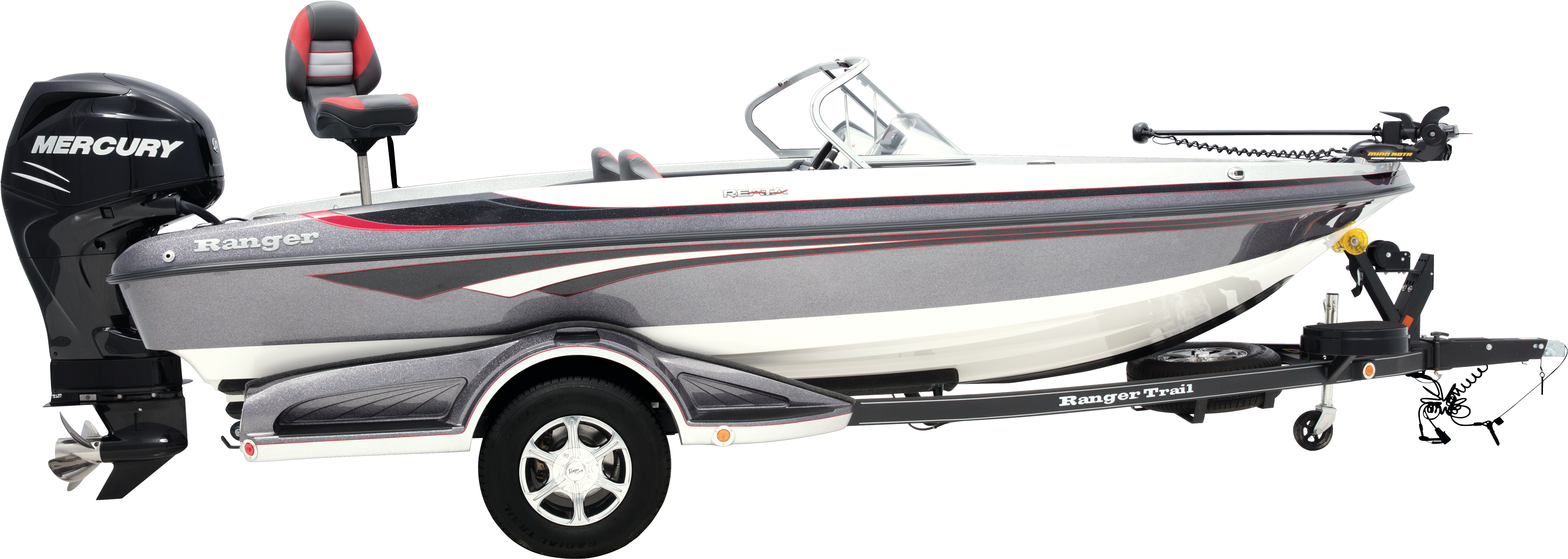 190ls W/ Mercury® 150 Xl Fourstroke - Texas (4000x1563), Png Download