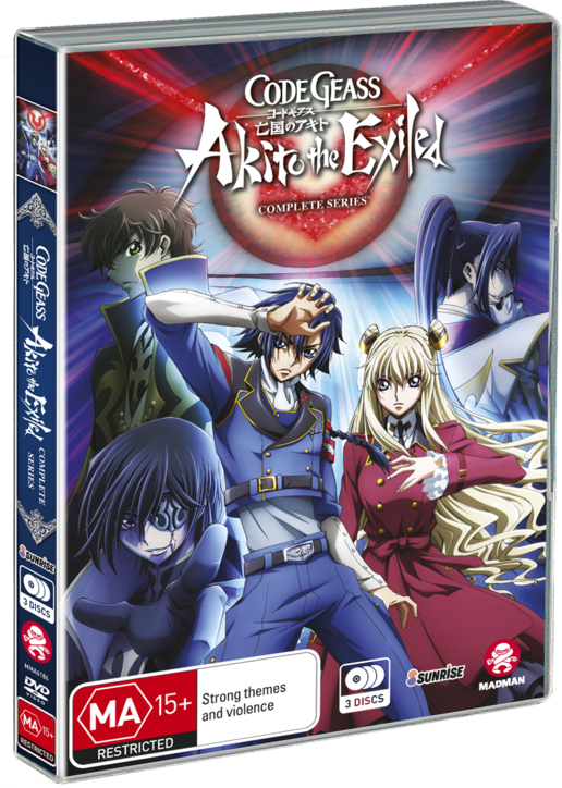 Akito The Exiled Complete Series - Code Geass: Akito The Exiled - Complete Series (dvd) (516x724), Png Download