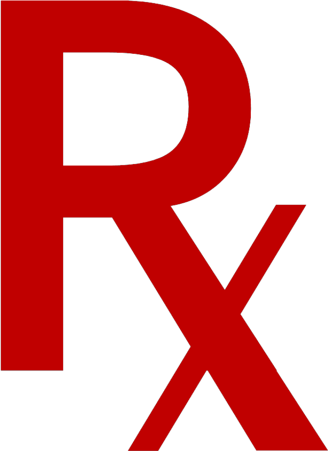 Red Rx Symbol (1024x1024), Png Download