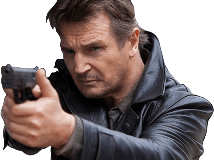 Liam Neeson Thriller Taken - Liam Neeson (750x750), Png Download
