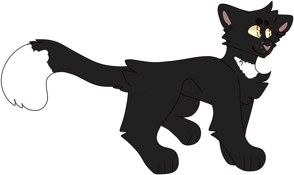 #warriors #warriorcats #ravenpaw #thunderclan #loner - Cartoon (1200x725), Png Download
