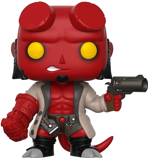 Hellboy Pop Vinyl Figure - Pop Hellboy (600x600), Png Download