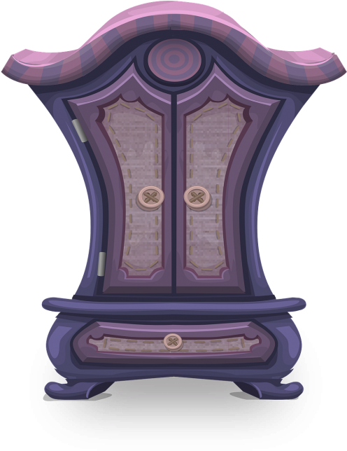 Wardrobe Cartoon Transparent (500x668), Png Download