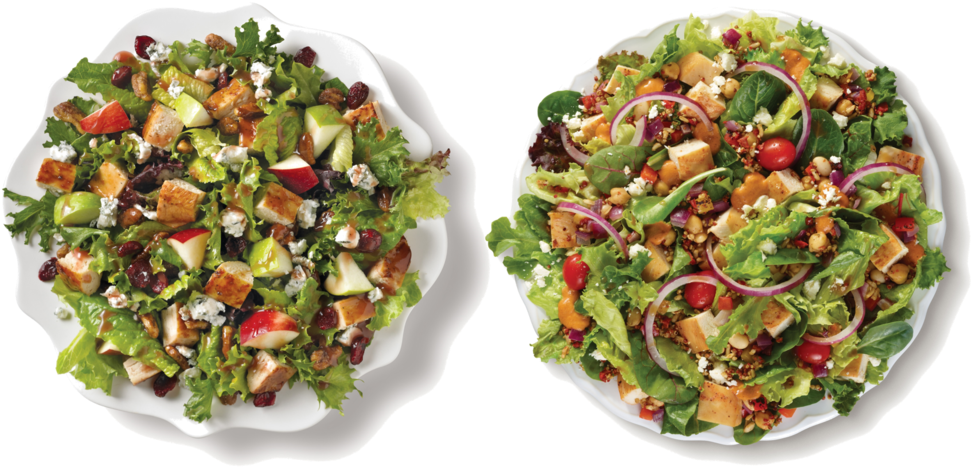 Apple Pecan Chicken Salad &amp - Berry Burst Chicken Salad Wendy's (1000x508), Png Download
