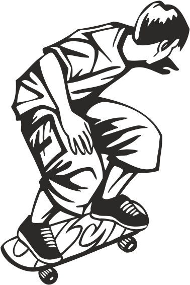 17 Jan 2015 - Extreme Skater Sticker 2018 (600x600), Png Download