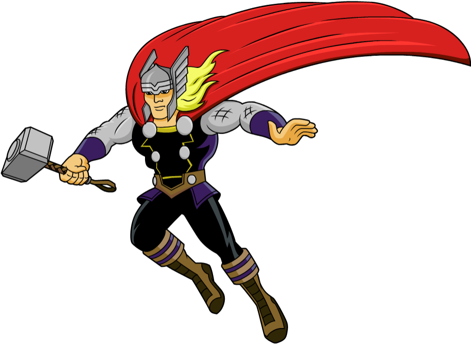 Thor Clipart Marvel - Thor Clip Art (1038x745), Png Download