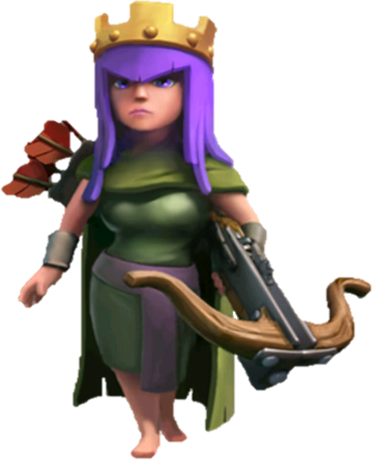 Archer Queen - Clash Of Clans Archer Queen Png (368x471), Png Download