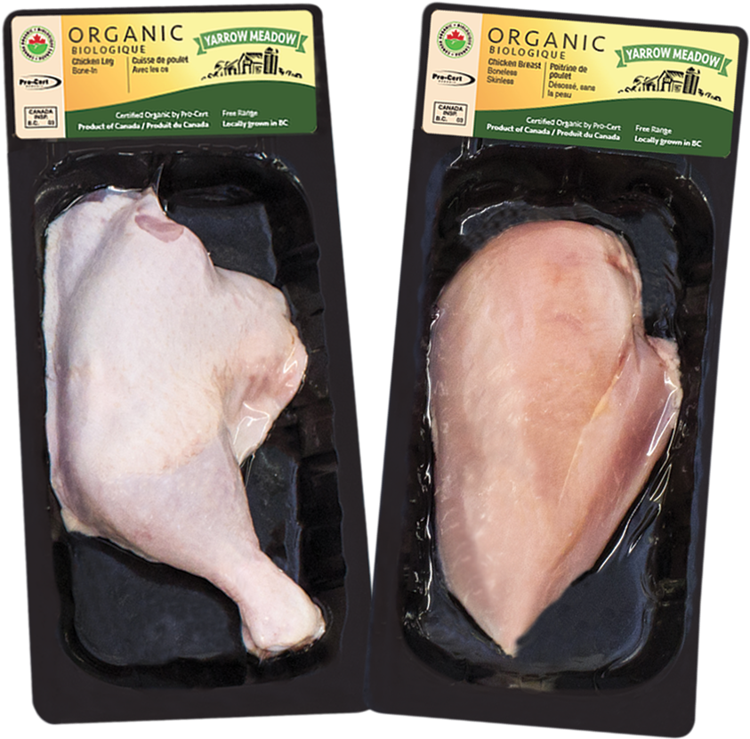Multifresh Organic Chicken Parts Yarrow Meadow - Boneless Skinless Chicken Thighs (1226x1190), Png Download