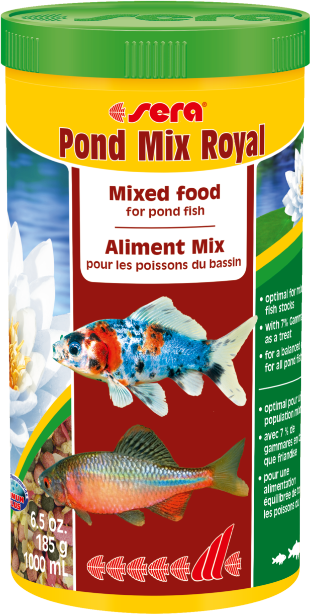 07100 Int Sera Pond Mix Royal 1000 Ml Top - Sera Pond Mix Royal (647x1280), Png Download