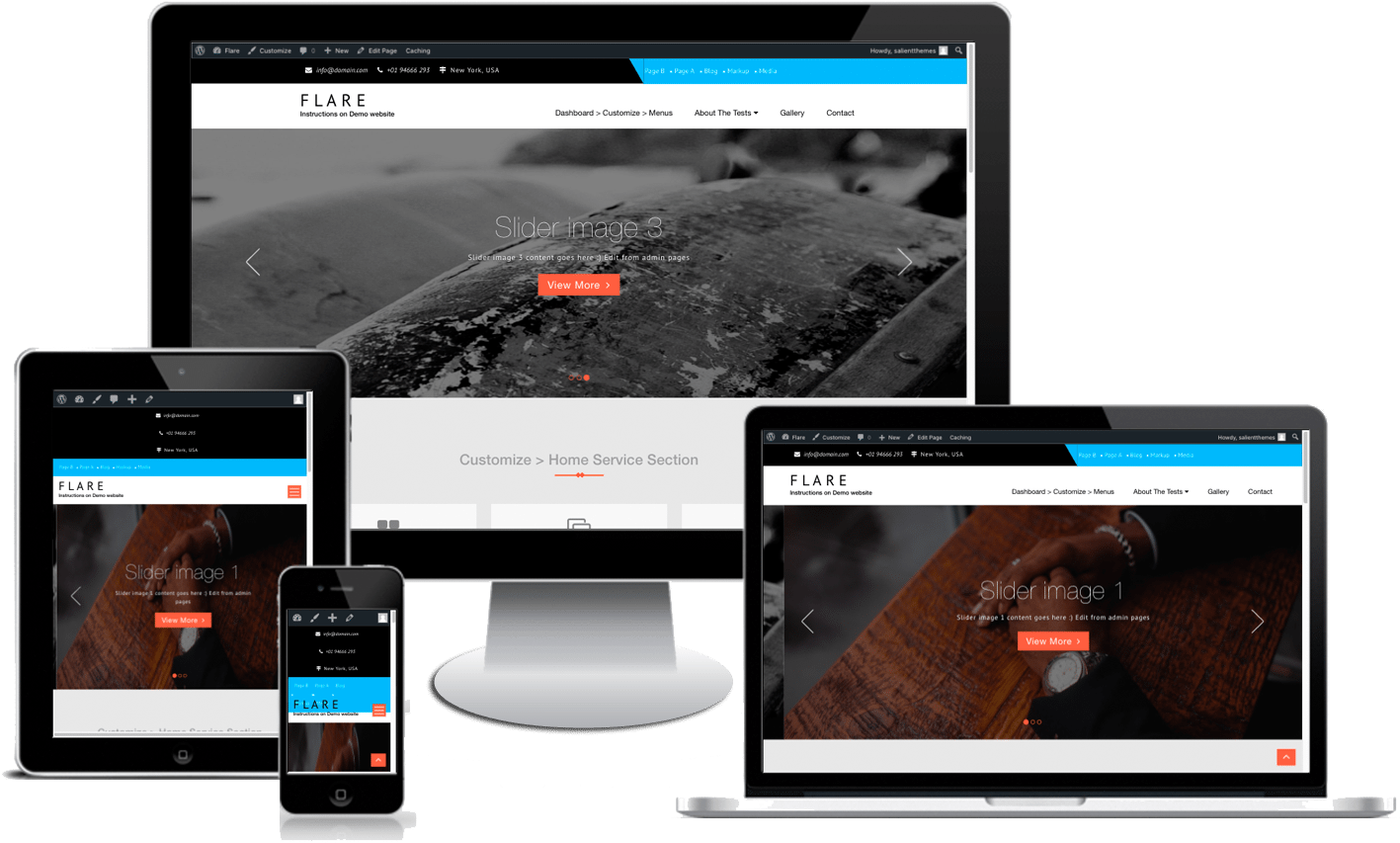 Flare - Responsive Web Design (1500x920), Png Download