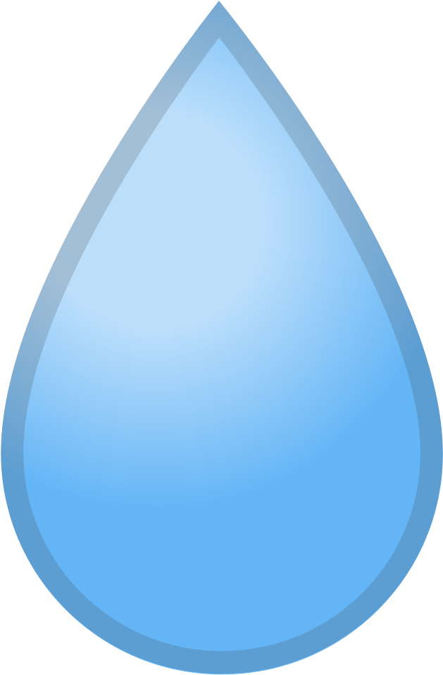 Download Svg Download Png - Gota De Agua Emoji (1024x1024), Png Download