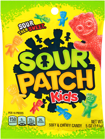 Sour Patch Kids Soft & Chewy Candy - Sour Patch Kids Candy- 4 Oz (500x500), Png Download
