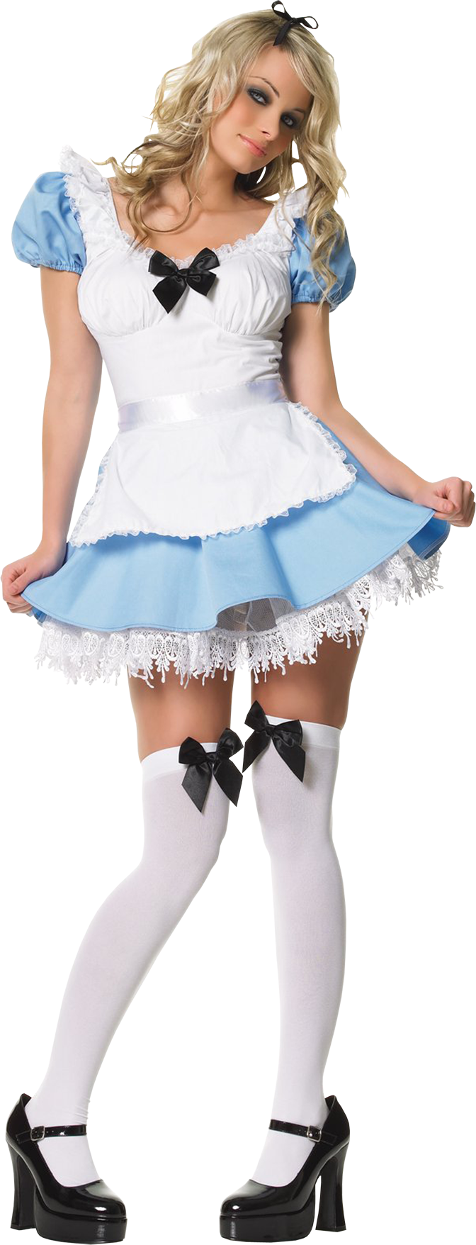 Alice In Wonderland Costume (672x1756), Png Download