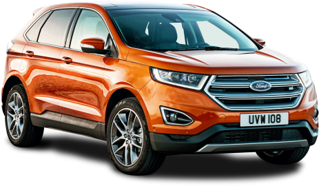Ford Edge Orange Car Png Image - 2018 Ford Edge Orange (500x298), Png Download