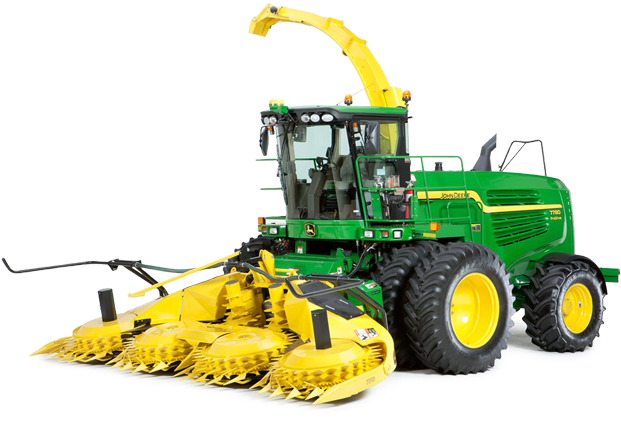 Green Line Equipment Is A Self Propelled Forage Harvester - John Deere Forage Harvester (642x462), Png Download