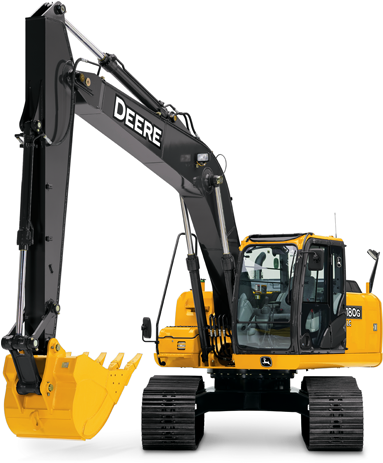 180g Lc Excavator - Escavadeira John Deere 350 G Lc Png (642x462), Png Download