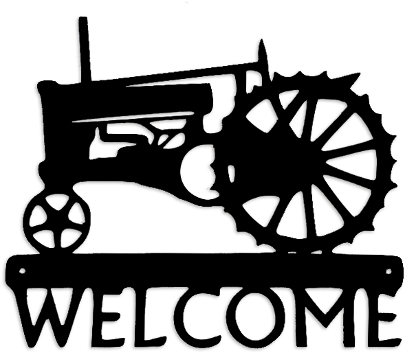 Tractor John Deere - Bear Welcome Signs (768x620), Png Download