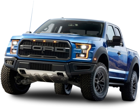 Ford F 150 Raptor Blue Car Png Image - 2019 Ford F 150 Svt Raptor (500x390), Png Download