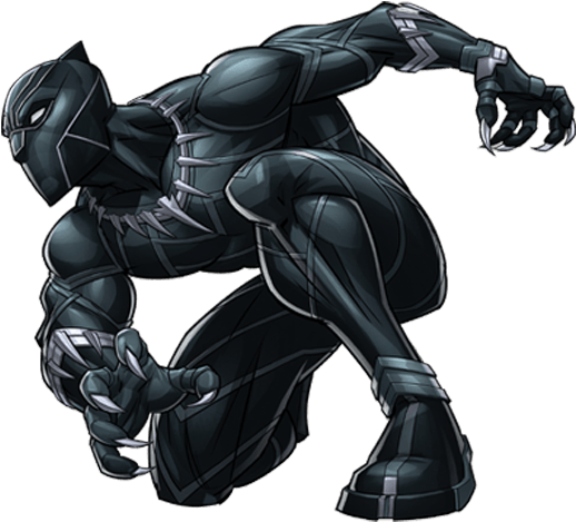 Marvel Black Panther Png (528x597), Png Download