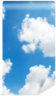 Blue Sky Background With White Clouds Wall Mural • - Cloud (400x400), Png Download