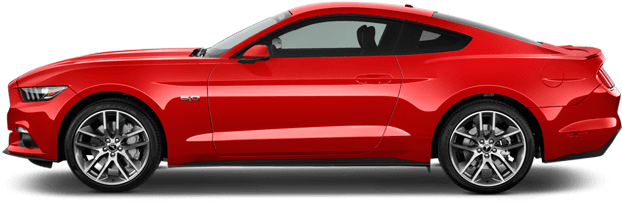 Ford Mustang Sideview - Ford Mustang 2017 Side View (640x480), Png Download