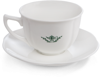 Available Options - Classic White Teacup & Saucer (350x392), Png Download